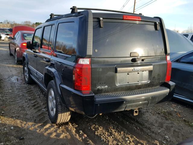 1J8HG48K67C676241 - 2007 JEEP COMMANDER BLACK photo 3