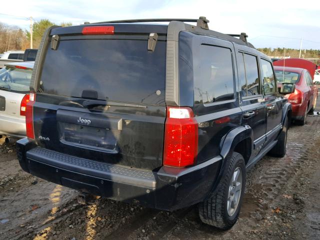 1J8HG48K67C676241 - 2007 JEEP COMMANDER BLACK photo 4