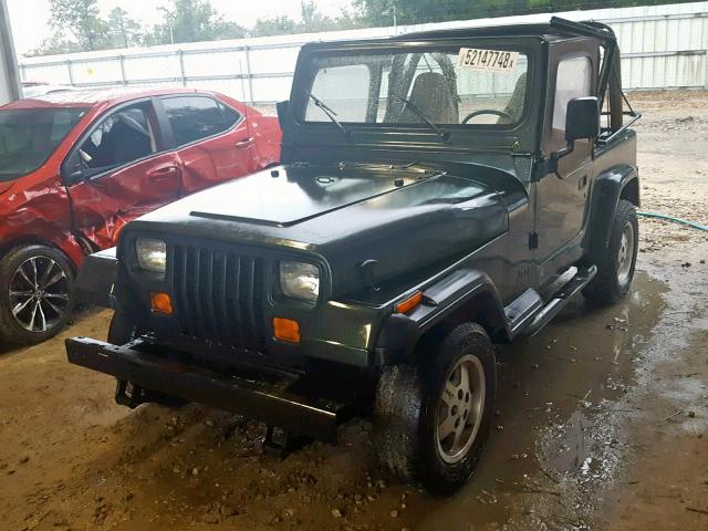 1J4FY19P6SP306200 - 1995 JEEP WRANGLER / GREEN photo 2