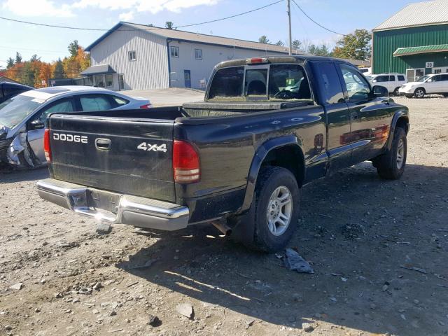 1B7GG32N22S525783 - 2002 DODGE DAKOTA SPO BLACK photo 4