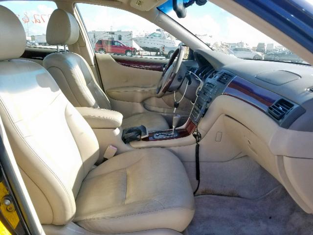 JTHBF30G125014161 - 2002 LEXUS ES 300 BLUE photo 5