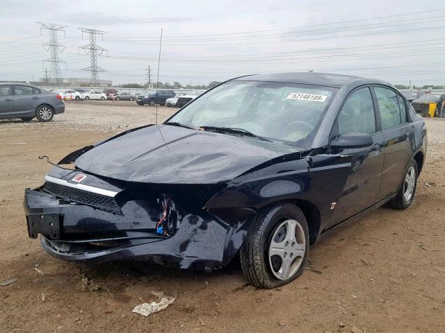 1G8AG52F83Z123151 - 2003 SATURN ION LEVEL BLACK photo 2
