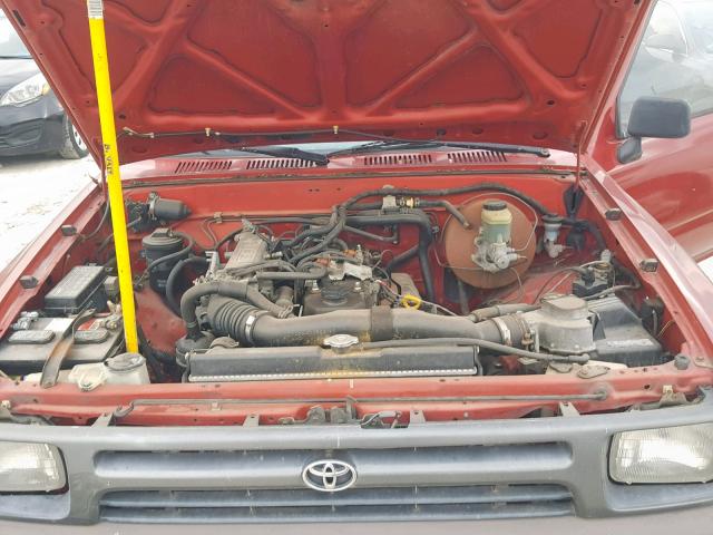 JT4RN81A5R5189775 - 1994 TOYOTA PICKUP 1/2 RED photo 7