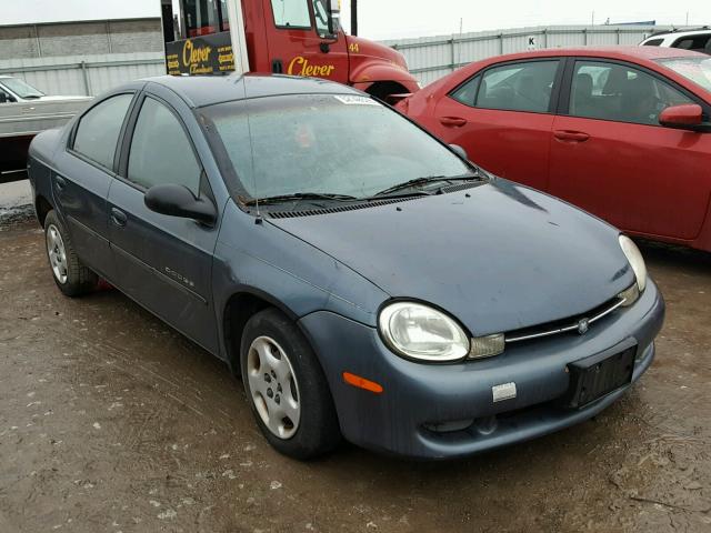 1B3ES46C41D136331 - 2001 DODGE NEON SE BLUE photo 1