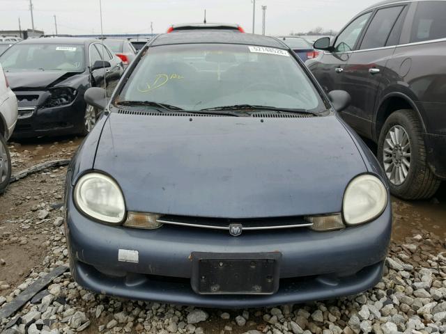 1B3ES46C41D136331 - 2001 DODGE NEON SE BLUE photo 9