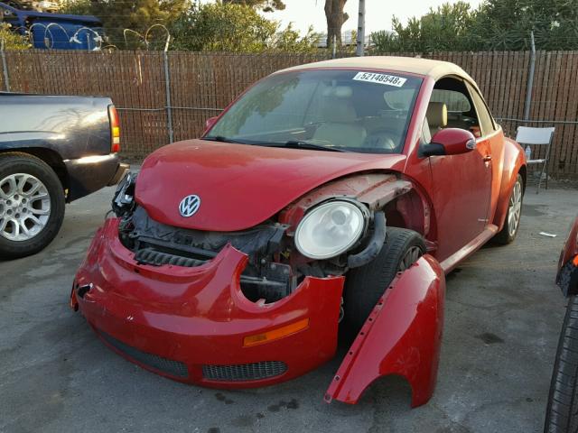 3VWRG31Y58M413272 - 2008 VOLKSWAGEN NEW BEETLE RED photo 2