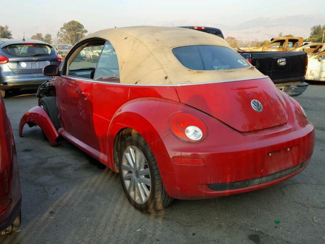 3VWRG31Y58M413272 - 2008 VOLKSWAGEN NEW BEETLE RED photo 3