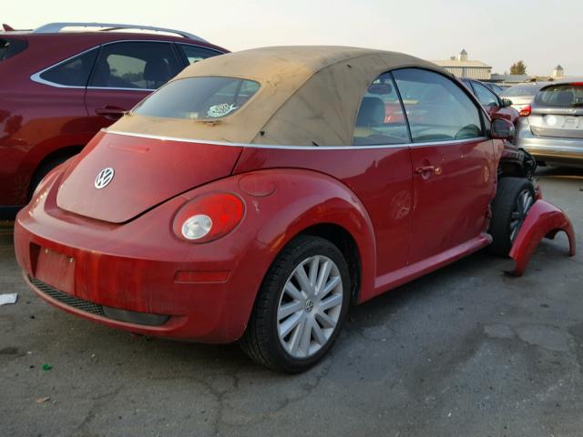 3VWRG31Y58M413272 - 2008 VOLKSWAGEN NEW BEETLE RED photo 4