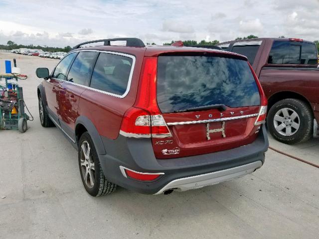 YV4902NK3F1227177 - 2015 VOLVO XC70 T6 PR RED photo 3