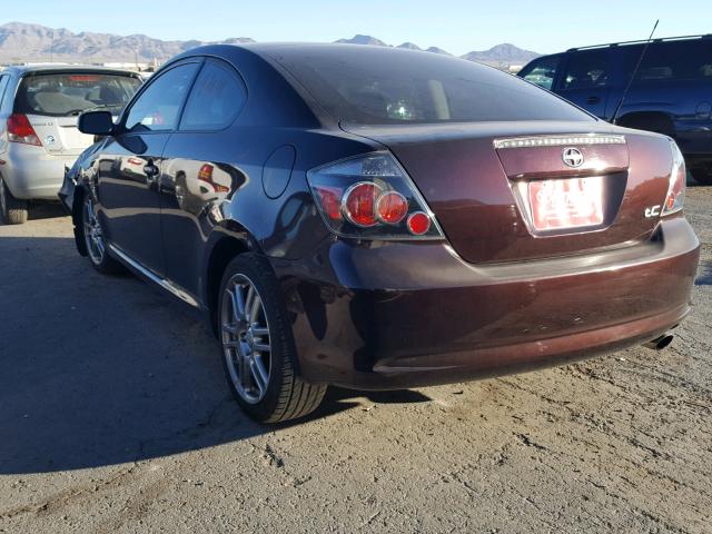 JTKDE167880240995 - 2008 TOYOTA SCION TC 栗色 照片 3