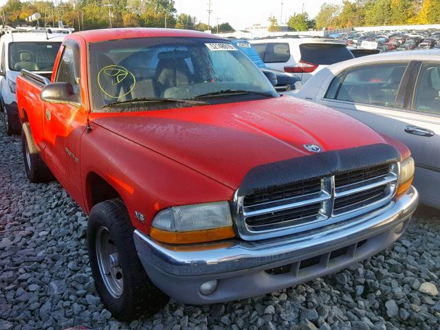 1B7FL26X7VS144514 - 1997 DODGE DAKOTA RED photo 1