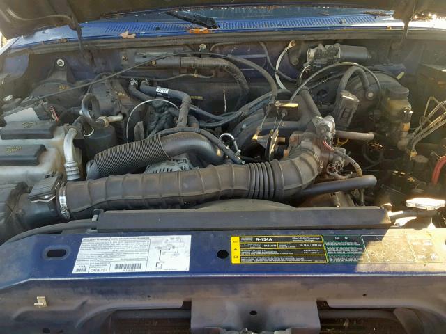 1FTYR10U23PB75976 - 2003 FORD RANGER BLUE photo 7