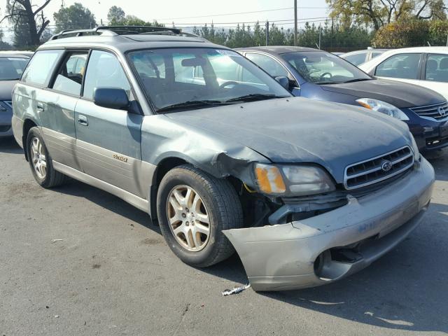 4S3BH686927609885 - 2002 SUBARU LEGACY OUT GREEN photo 1