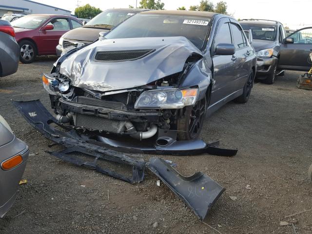 JA3AH86C56U047716 - 2006 MITSUBISHI LANCER EVO GRAY photo 2