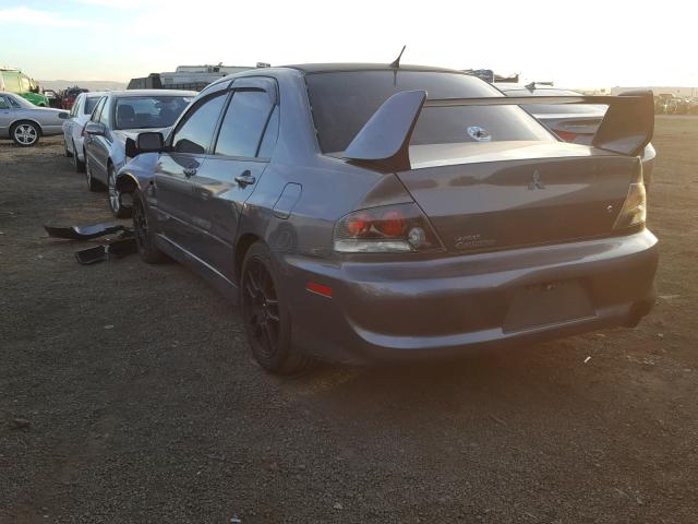 JA3AH86C56U047716 - 2006 MITSUBISHI LANCER EVO GRAY photo 3