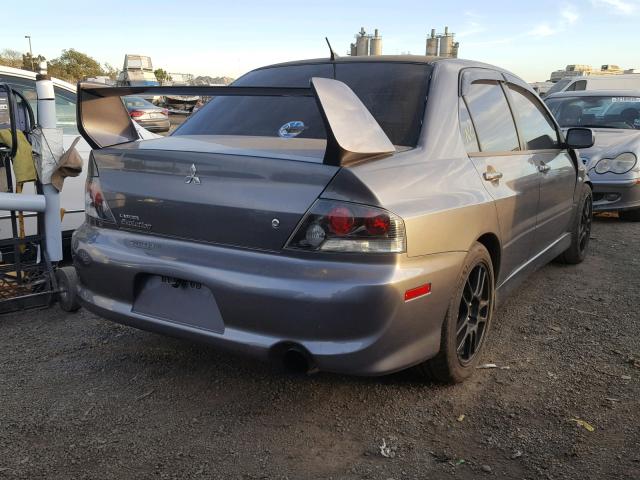 JA3AH86C56U047716 - 2006 MITSUBISHI LANCER EVO GRAY photo 4