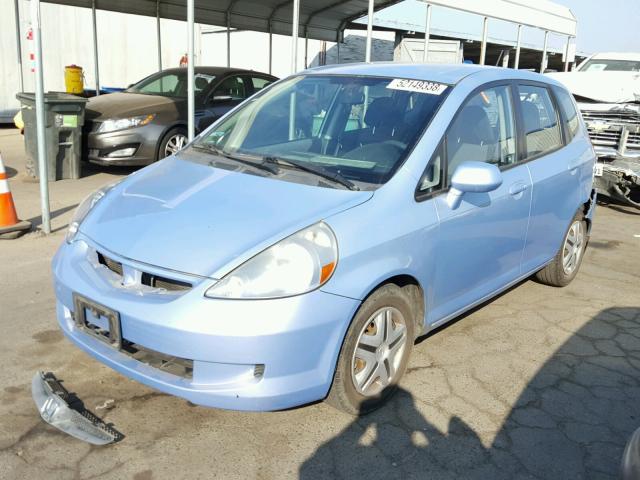 JHMGD38438S041300 - 2008 HONDA FIT BLUE photo 2