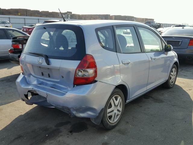 JHMGD38438S041300 - 2008 HONDA FIT BLUE photo 4