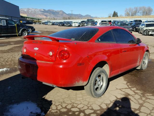 1G1AL15F077114931 - 2007 CHEVROLET COBALT LT RED photo 4