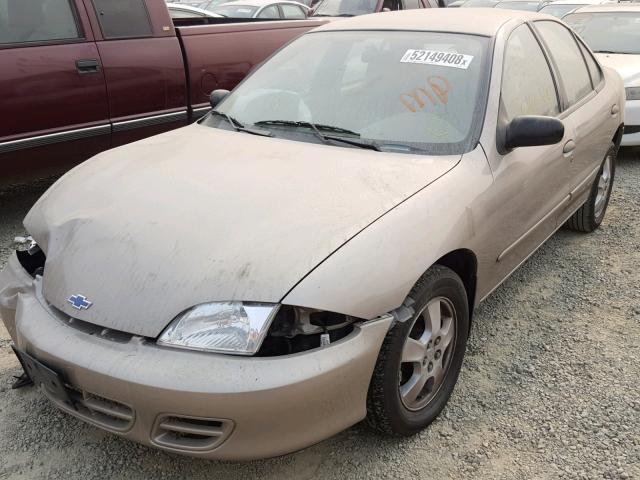 1G1JF52T6Y7366547 - 2000 CHEVROLET CAVALIER L GOLD photo 2