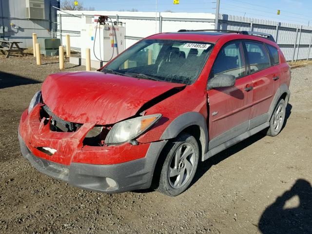 5Y2SM62844Z436726 - 2004 PONTIAC VIBE RED photo 2