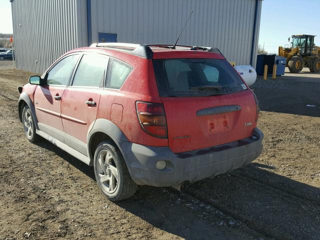 5Y2SM62844Z436726 - 2004 PONTIAC VIBE RED photo 3