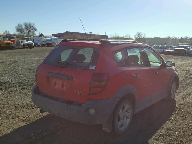 5Y2SM62844Z436726 - 2004 PONTIAC VIBE RED photo 4