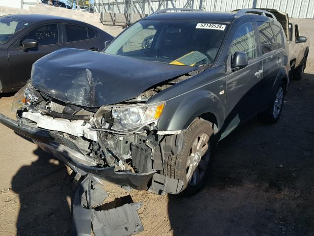 JA4MT41X08Z004028 - 2008 MITSUBISHI OUTLANDER GREEN photo 2