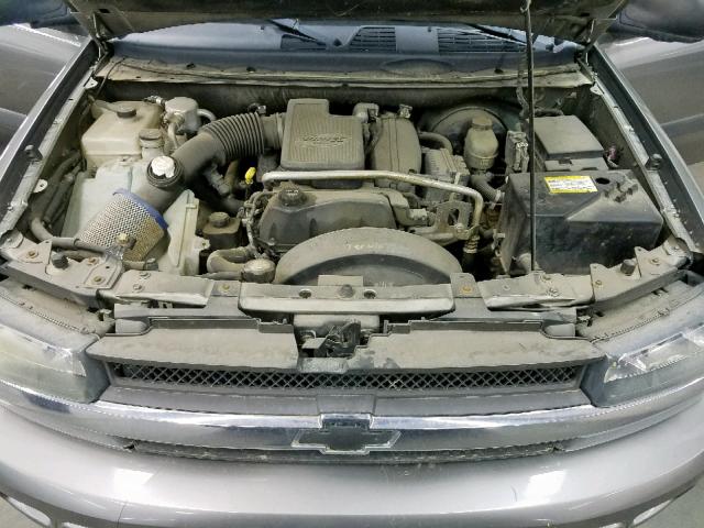 1GNDT13S152127273 - 2005 CHEVROLET TRAILBLAZE GRAY photo 7