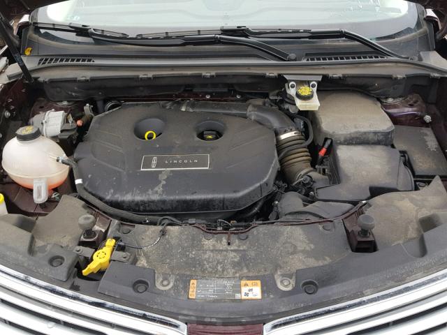 5LMCJ2C96HUL50326 - 2017 LINCOLN MKC SELECT 勃艮第红 照片 7