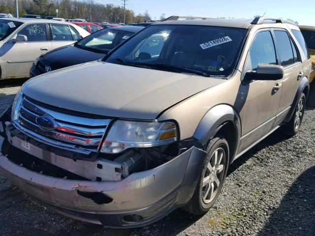 1FMDK02W38GA05737 - 2008 FORD TAURUS X S BEIGE photo 2