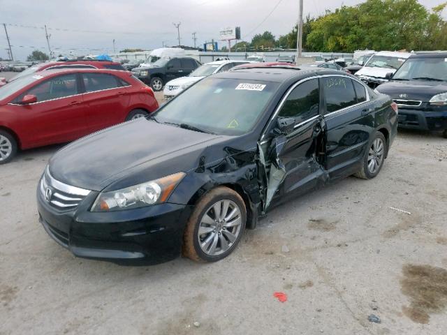 1HGCP2F72CA021330 - 2012 HONDA ACCORD EX BLACK photo 2