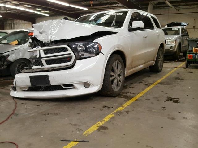 1C4SDJCTXDC699893 - 2013 DODGE DURANGO R/ WHITE photo 2