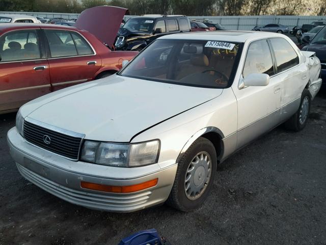 JT8UF11E4N0132586 - 1992 LEXUS LS 400 CREAM photo 2