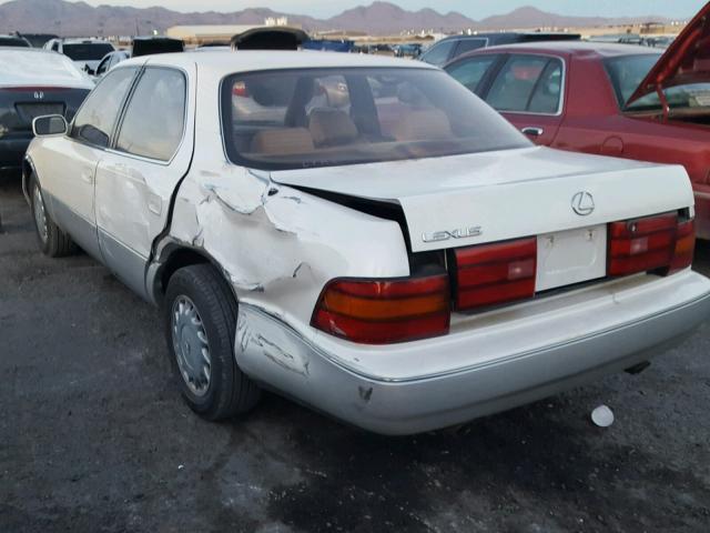 JT8UF11E4N0132586 - 1992 LEXUS LS 400 CREAM photo 3