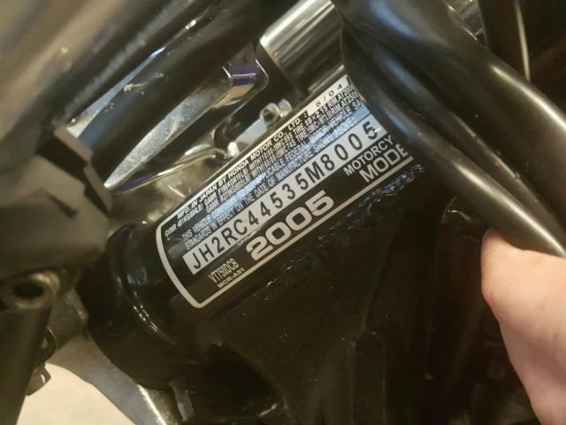 JH2RC44535M800567 - 2005 HONDA VT750 DC BLUE photo 10