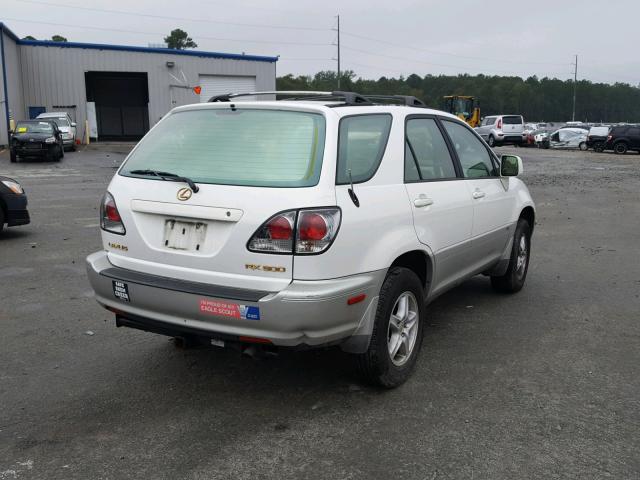 JTJGF10U210110486 - 2001 LEXUS RX 300 WHITE photo 4