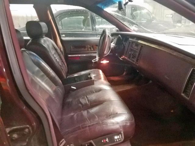 1G6DW52P11R714066 - 1996 CADILLAC FLEETWOOD BURGUNDY photo 5