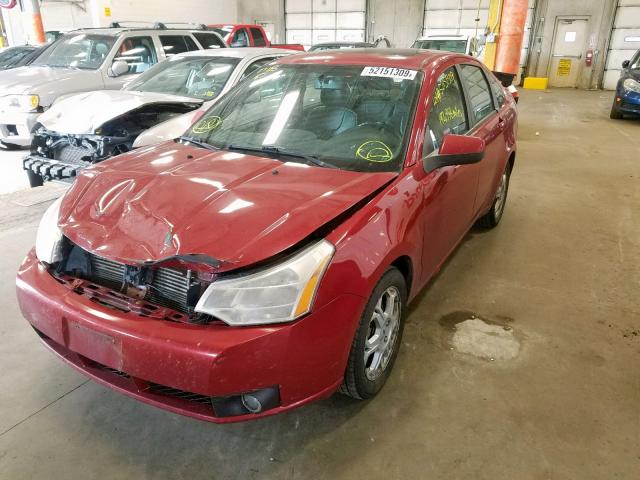 1FAHP36N79W252587 - 2009 FORD FOCUS SES RED photo 2