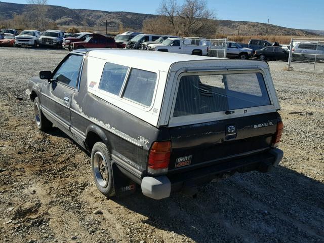 JF2AT53B1EE504364 - 1984 SUBARU BRAT GL BLACK photo 3