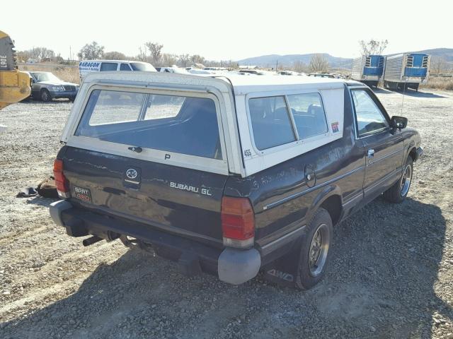 JF2AT53B1EE504364 - 1984 SUBARU BRAT GL BLACK photo 4