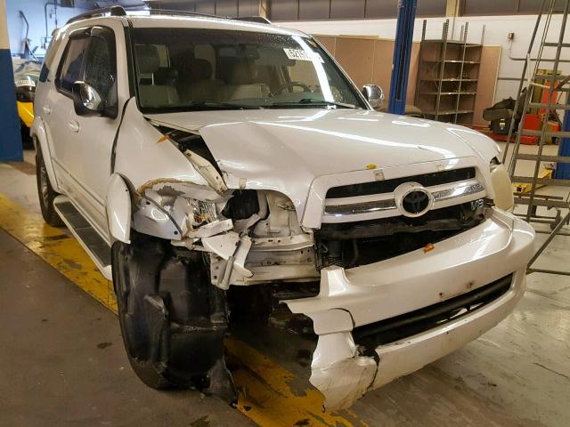 5TDBT48A07S286802 - 2007 TOYOTA SEQUOIA LI WHITE photo 1