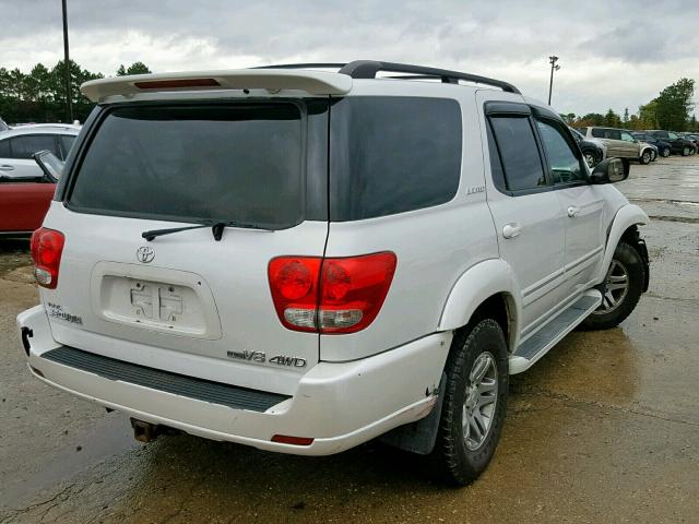 5TDBT48A07S286802 - 2007 TOYOTA SEQUOIA LI WHITE photo 4