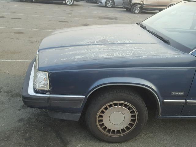 YV1GA8759J0016625 - 1988 VOLVO 760 GLE BLUE photo 9