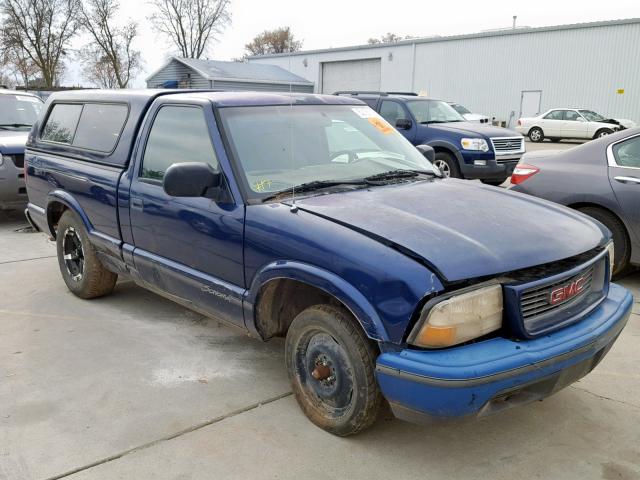 1GTCS144XX8518123 - 1999 GMC SONOMA BLUE photo 1