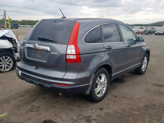 5J6RE4H73AL031996 - 2010 HONDA CR-V EXL GRAY photo 4