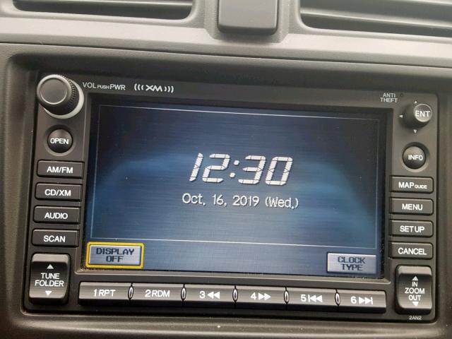 5J6RE4H73AL031996 - 2010 HONDA CR-V EXL GRAY photo 9