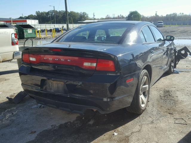 2C3CDXAT7EH155610 - 2014 DODGE CHARGER PO BLACK photo 4