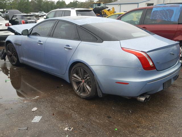 SAJWA1JC9BMV08342 - 2011 JAGUAR XJ SUPERSP BLUE photo 3