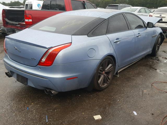 SAJWA1JC9BMV08342 - 2011 JAGUAR XJ SUPERSP BLUE photo 4